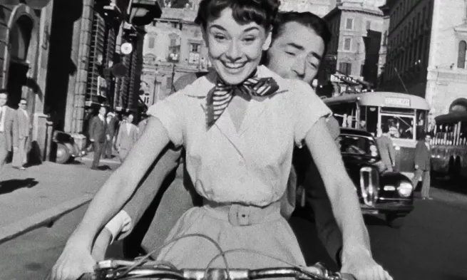 A still from the film "Roman Holiday"