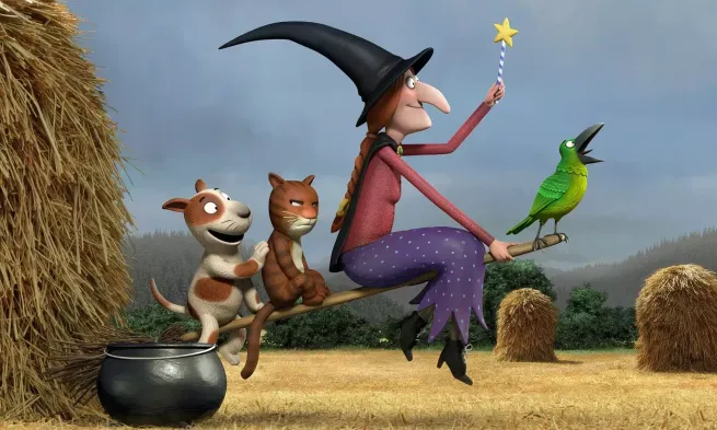 A still from the film "Room On The Broom"