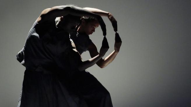dancers in black and white