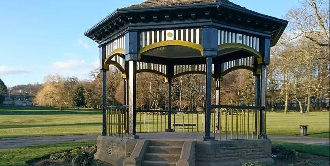 Band stand in Horsforth Hall Park