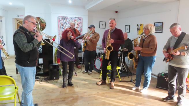 Musicians playing their instruments at Northlight 