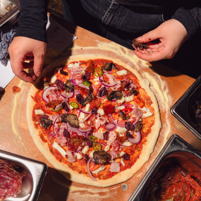 pizza making