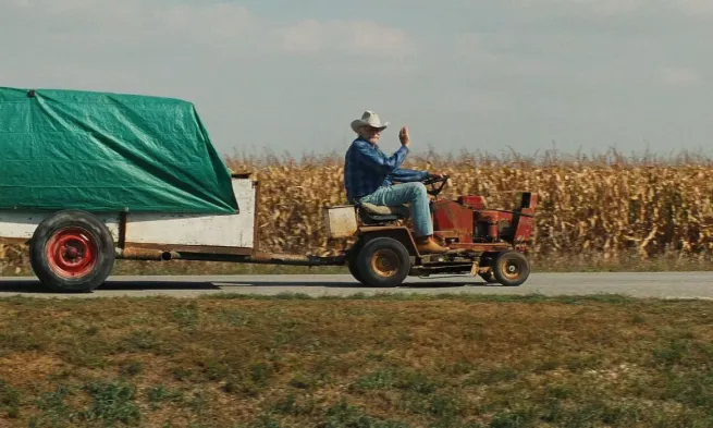 A still from the film "The Straight Story"