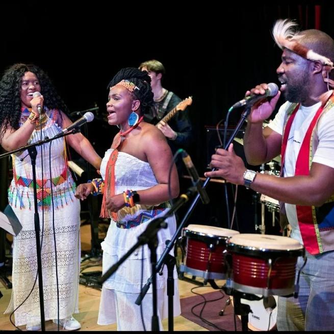 Ubunye singers at Seven Arts 