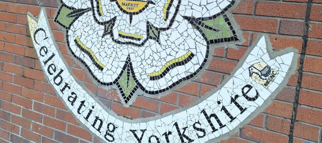 Yorkshire rose mural