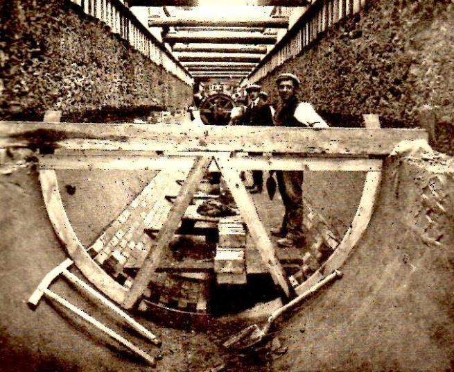 Sewer construction in Leeds in the 1920s