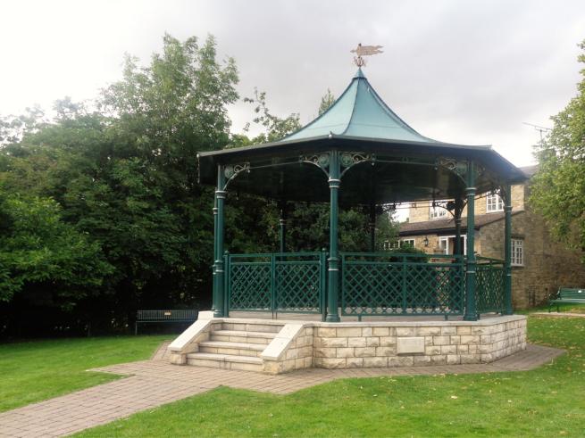 Bandstand photo by river in Wetherby