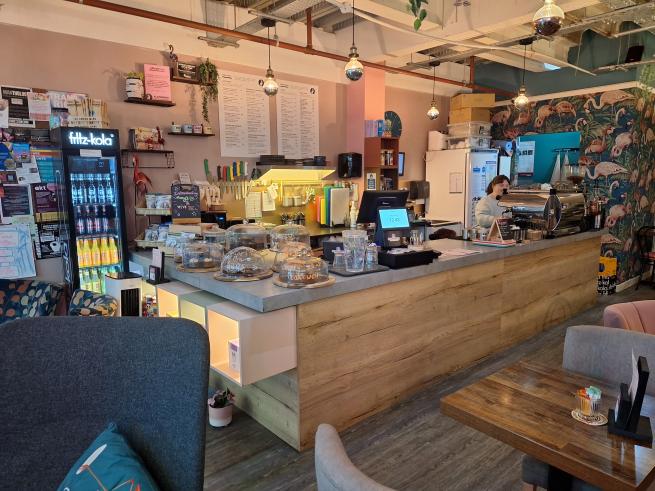 Photo of the cafe at Flamingos