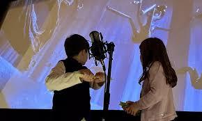 Two children taking part in SFX workshop