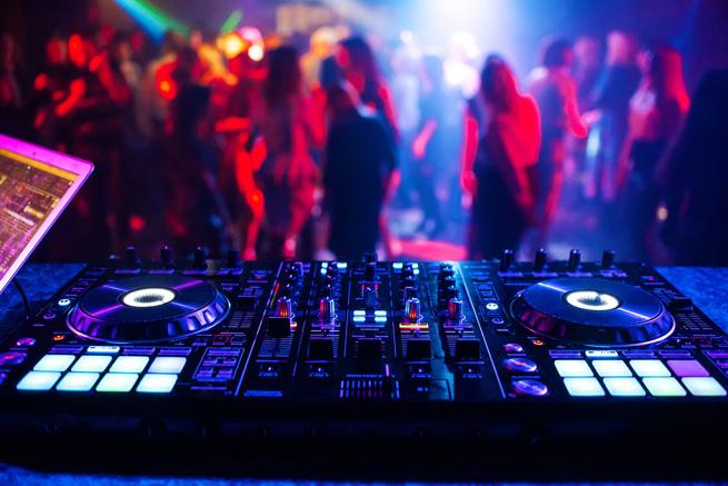 A packed dance floor