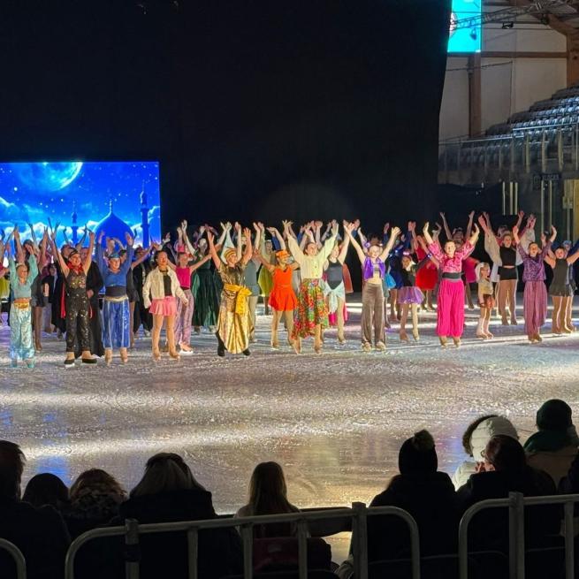 Image from the finale of last years show 'Aladdin On Ice'. 