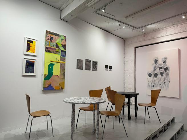 A image of the current show in Hyde Park Art Club