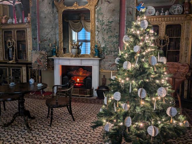 Chinese Room decorations at Temple Newsam