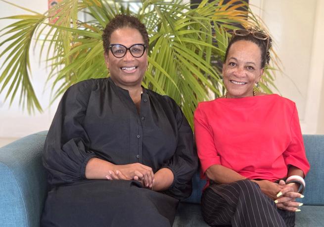 Susan Pitter, left, Dawn Cameron
