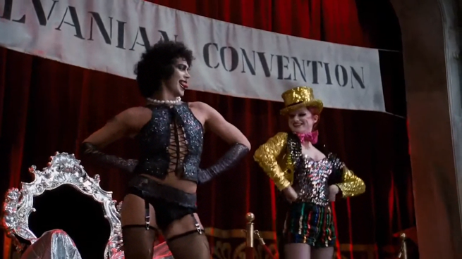 A still from the film "The Rocky Horror Picture Show"