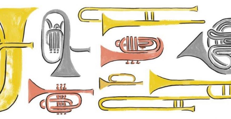 illustrations of brass and silver instruments