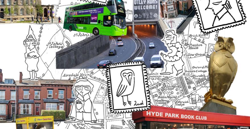 a collage of images of Leeds