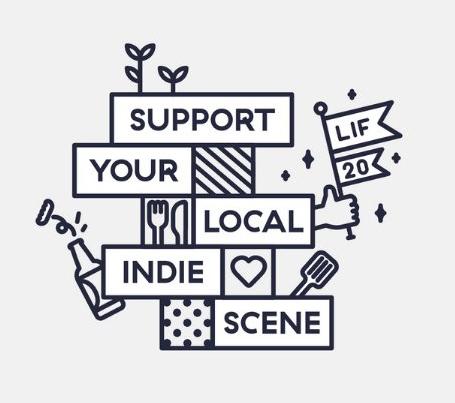 support your local indie scene poster