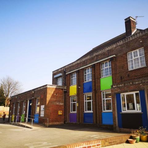 The outside of the Welcome In Community Centre