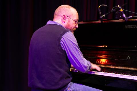 Adam Fairhall on piano