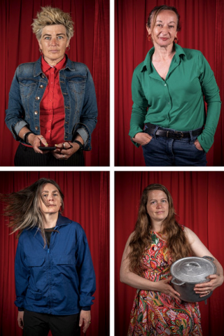 individual images of four women