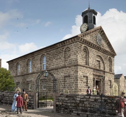 An illustrative reconstruction of Bell Chapel by Iain Denby