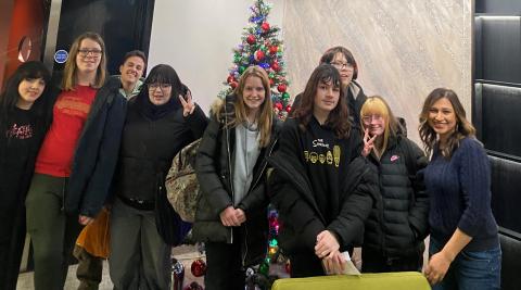 a group of young people