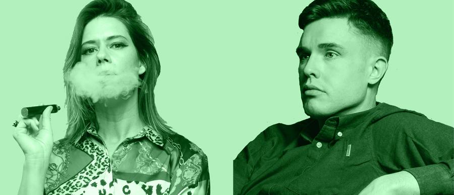 Comedians Lou Sanders and Ed Gamble