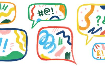 an illustration of speech bubbles