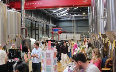 Mindful Market in full swing with shoppers browsing each stall holder.